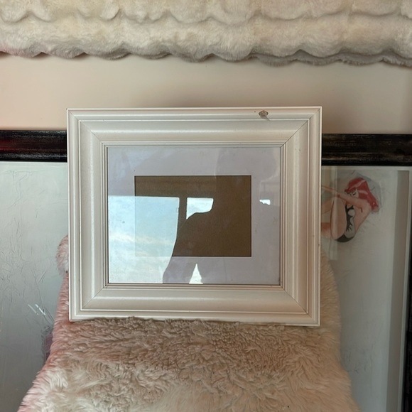 White frame not new had some paint section that was removed can be repaired - Picture 1 of 5